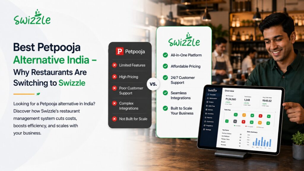 Best Petpooja Alternative India – Why Restaurants Are Switching to Swizzle